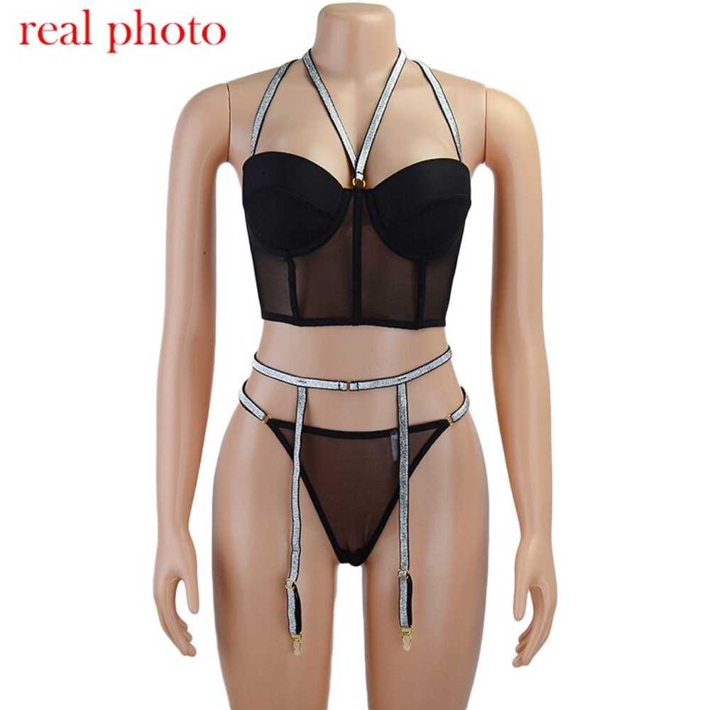 Women's Underwear Set Bra Thong - Picture 3 of 15
